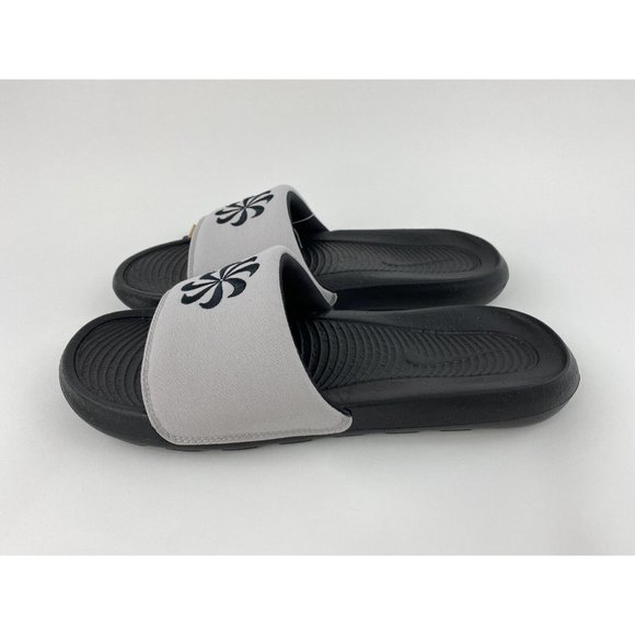 NEW Nike Victori One Next Nature Men's Slides Sandals Black Gray Slip On - Picture 11 of 12